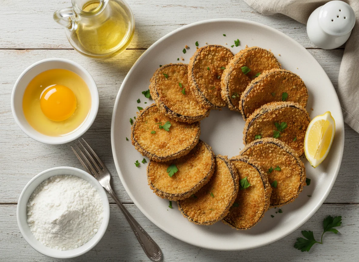 Berinjela à milanesa photo