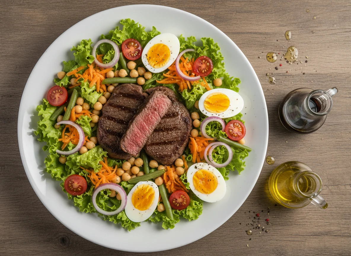 Bife com Salada Variada photo