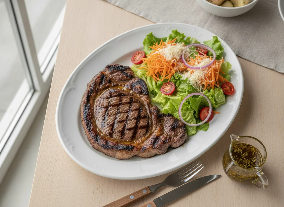 Bife de Chorizo com Salada Mista photo