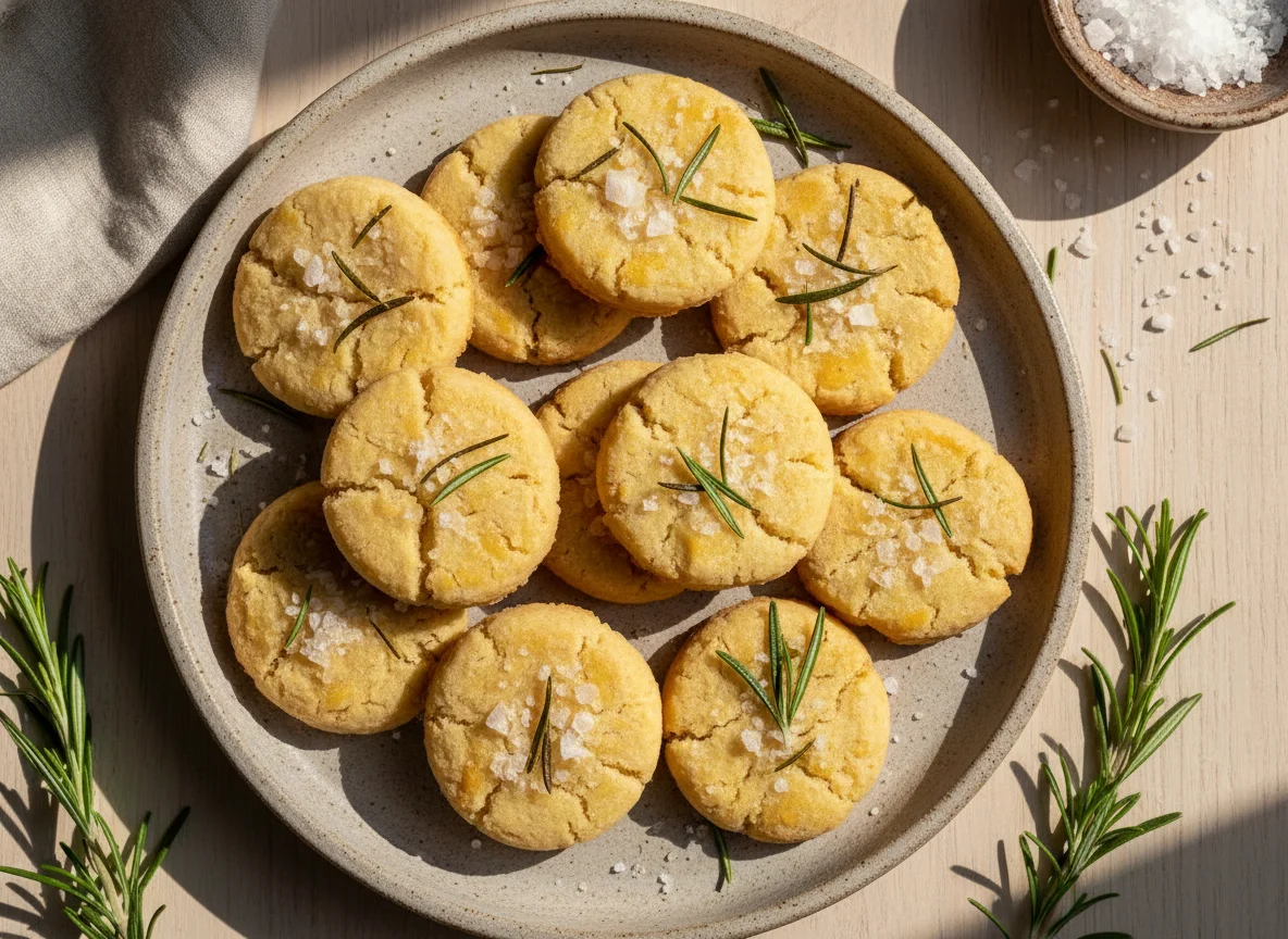 Biscoitos de Alecrim e Flor de Sal photo