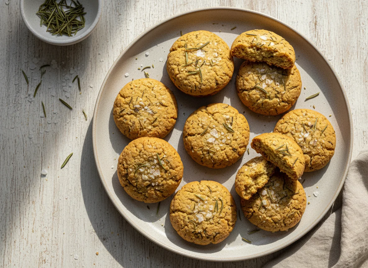 Biscoitos de Alecrim e Flor de Sal com Proteína photo