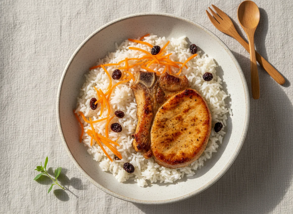 Bisteca na Air Fray com Arroz photo