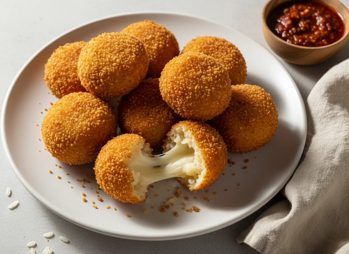 Bolinho de arroz com queijo photo