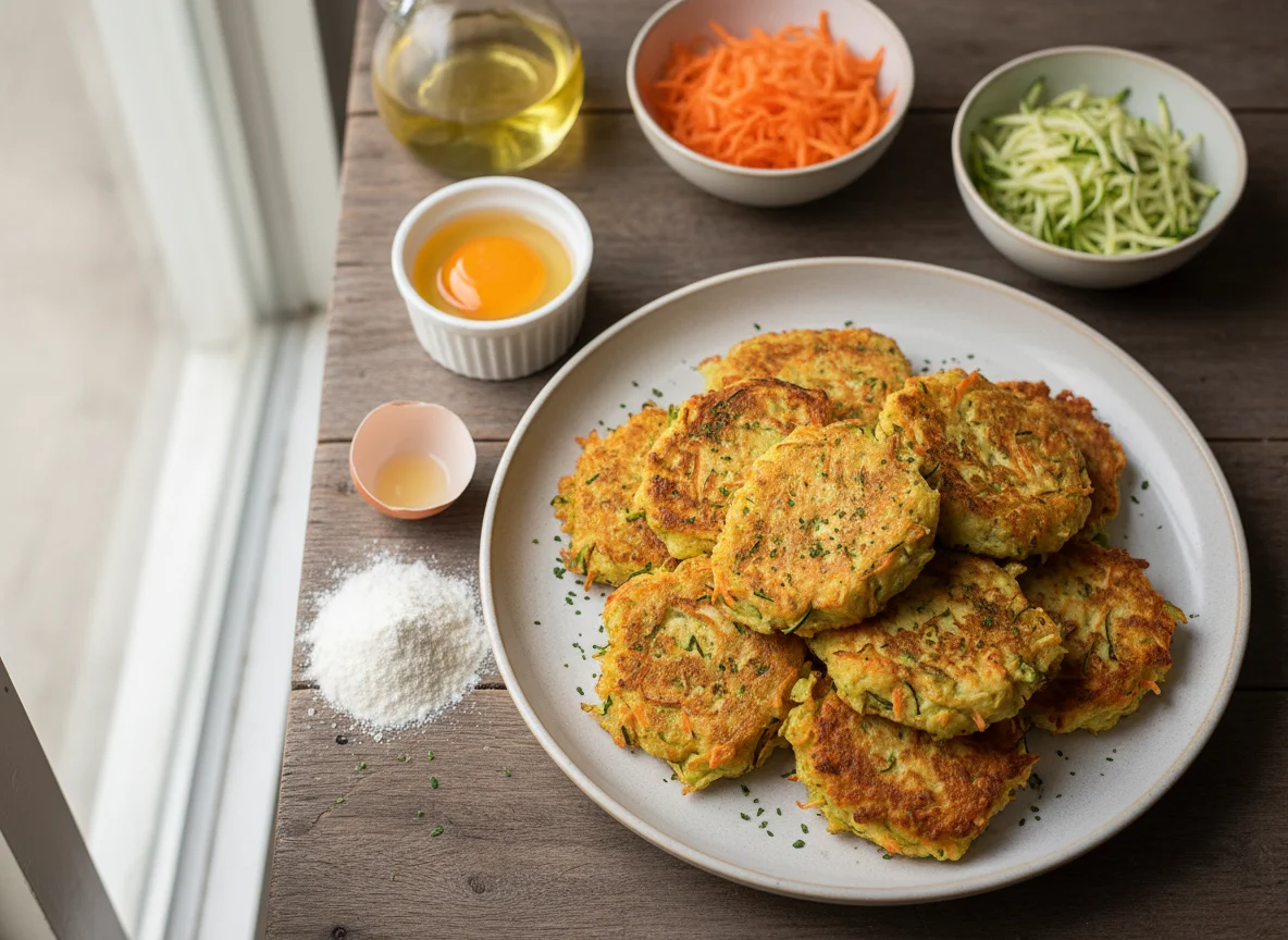 Bolinho de cenoura e abobrinha photo