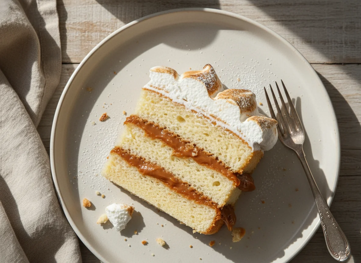 Bolo com Doce de Leite e Cobertura photo