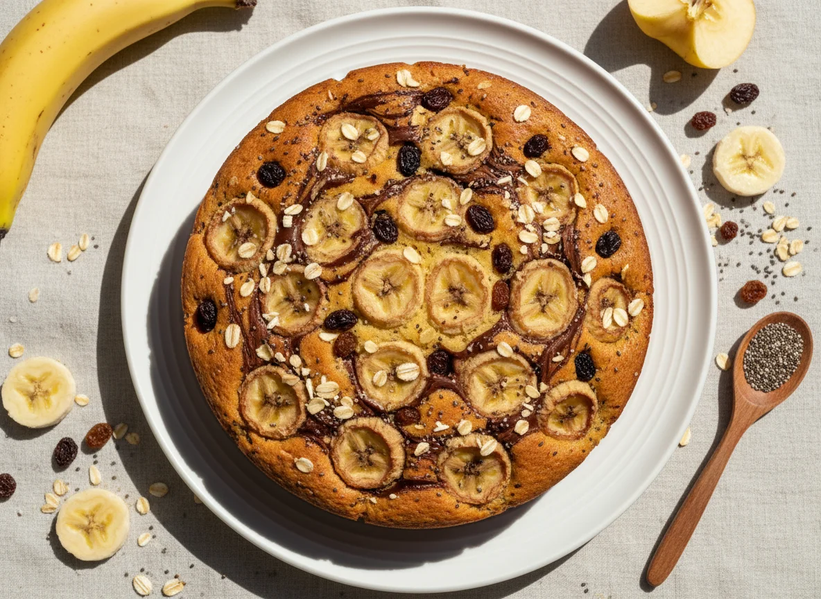 Bolo de Banana com Maçã photo