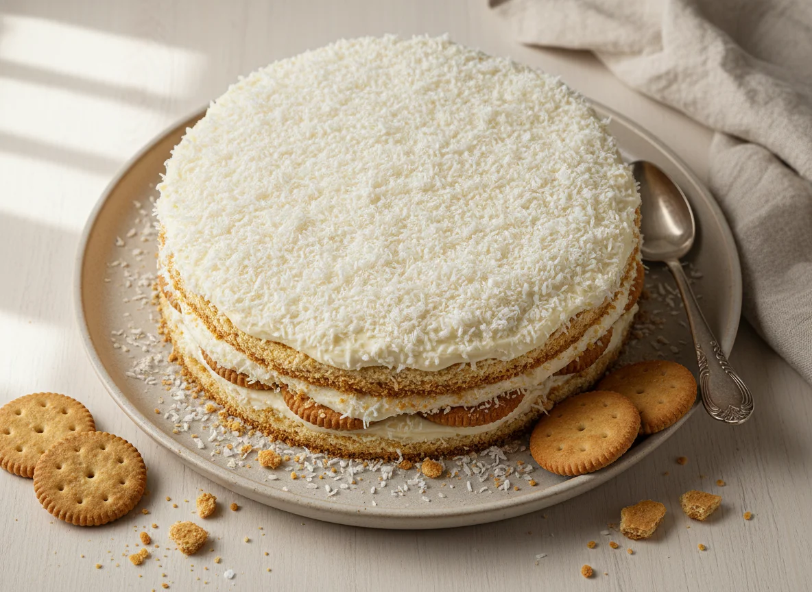 Bolo de Bolacha com Coco photo
