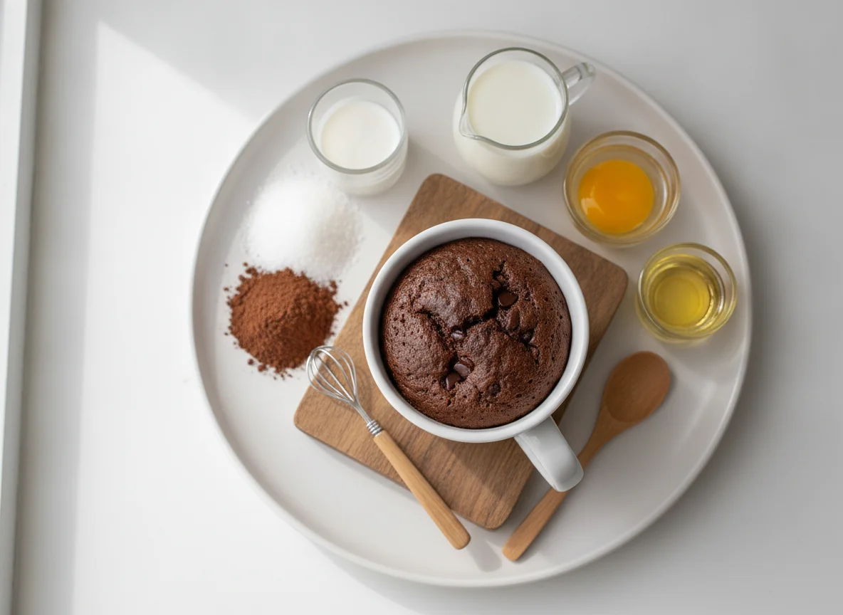 Bolo de caneca de chocolate photo