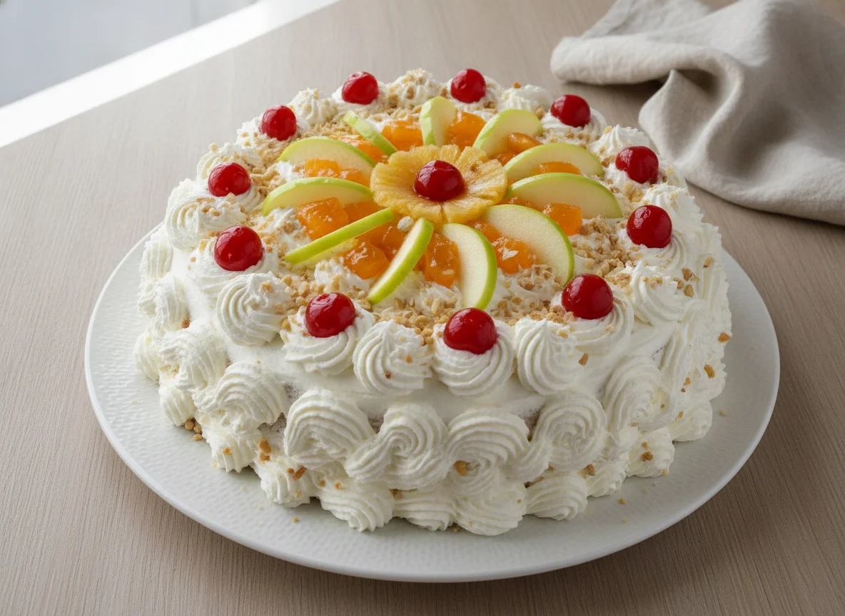 Bolo de Chantilly com Frutas photo