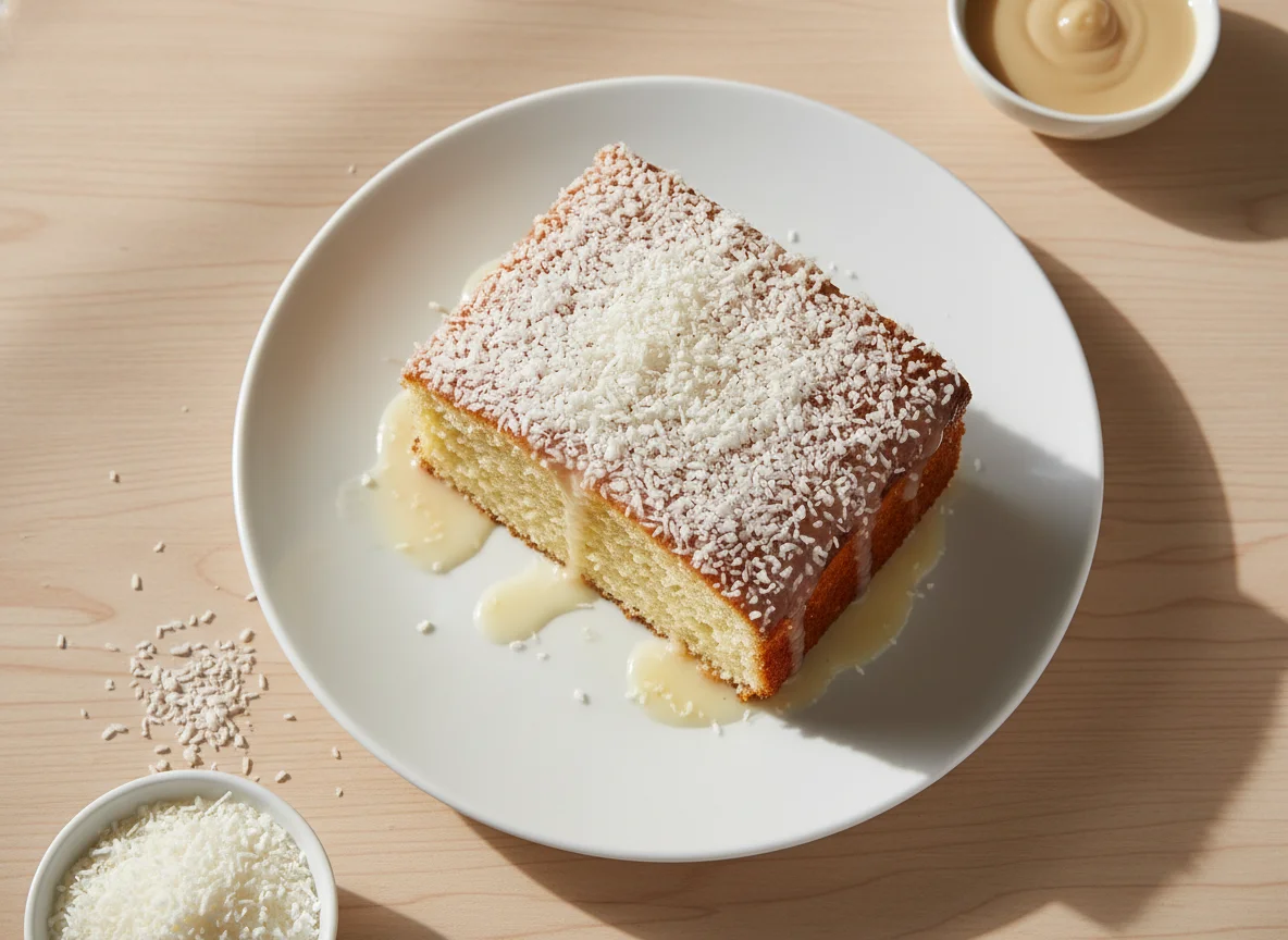 Bolo de coco molhado photo