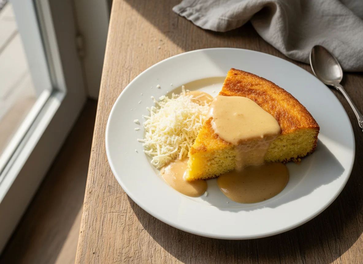Bolo de milho com queijo photo