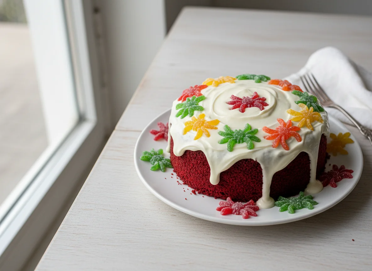 Bolo Red Velvet e Doce de Goma photo