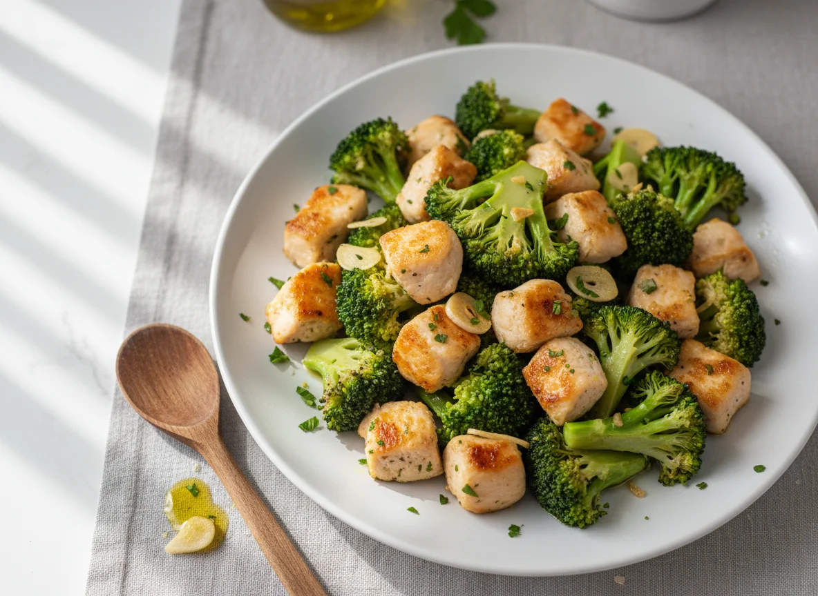 Brócolis e Frango Salteados photo