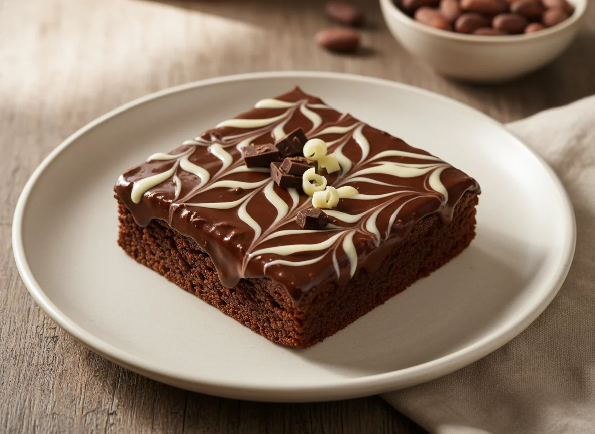 Brownie com Cobertura de Chocolate photo