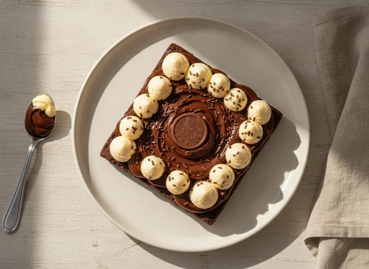 Brownie Gourmet com Brigadeiro e Ninho photo
