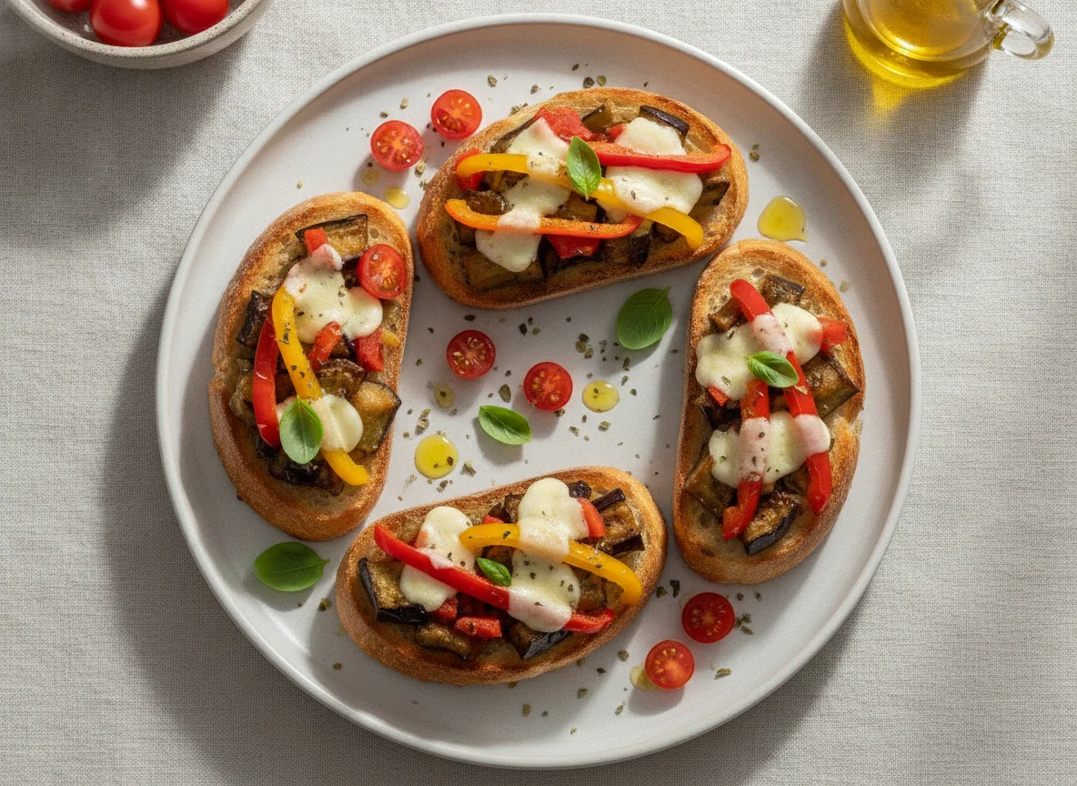 Bruschetta de Berinjela com Mussarela photo