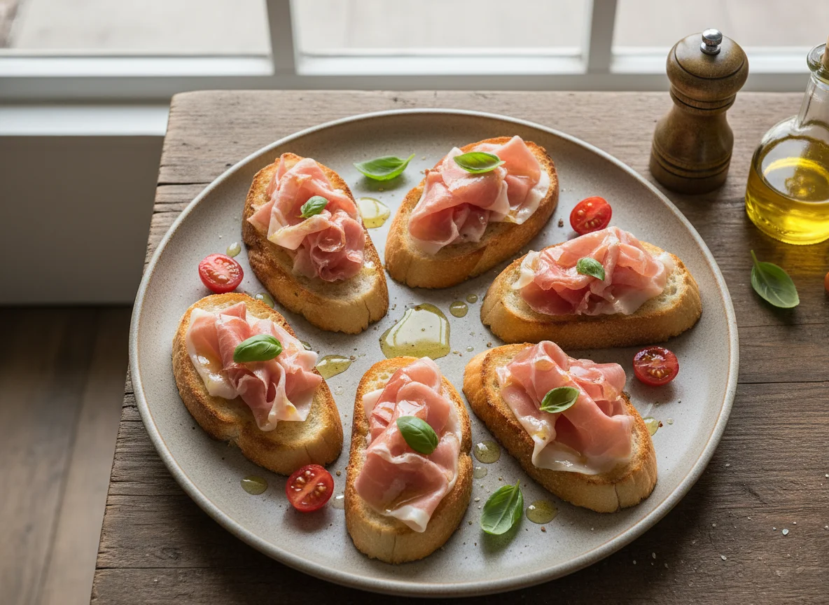 Bruschetta de Presunto Cru photo