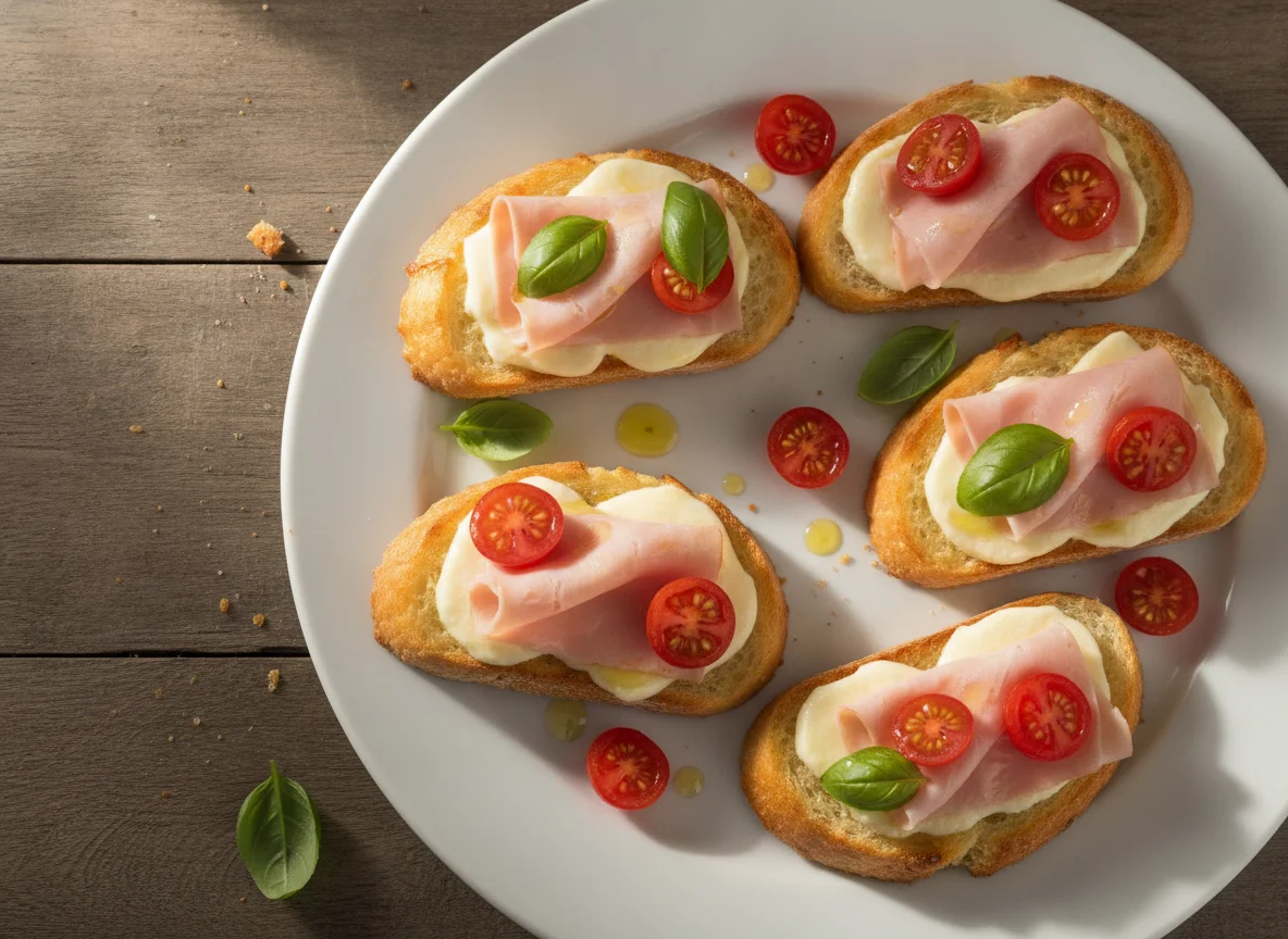 Bruschetta de Presunto e Queijo photo