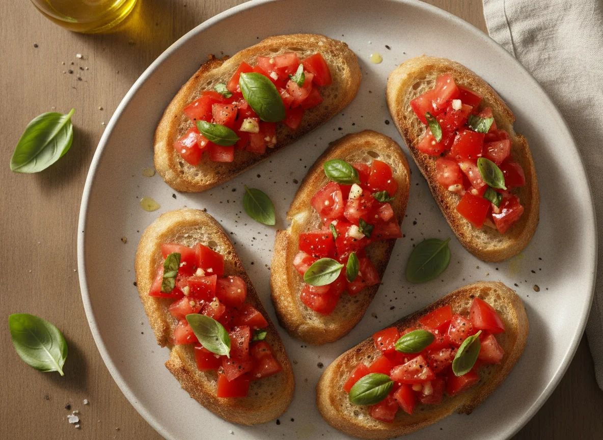 Bruschetta de Tomate e Manjericão photo