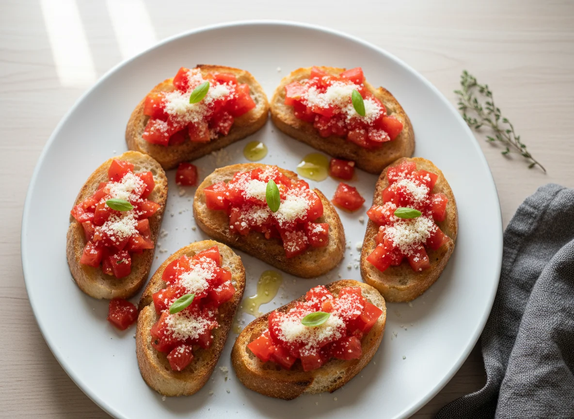 Bruschetta de Tomate e Queijo photo