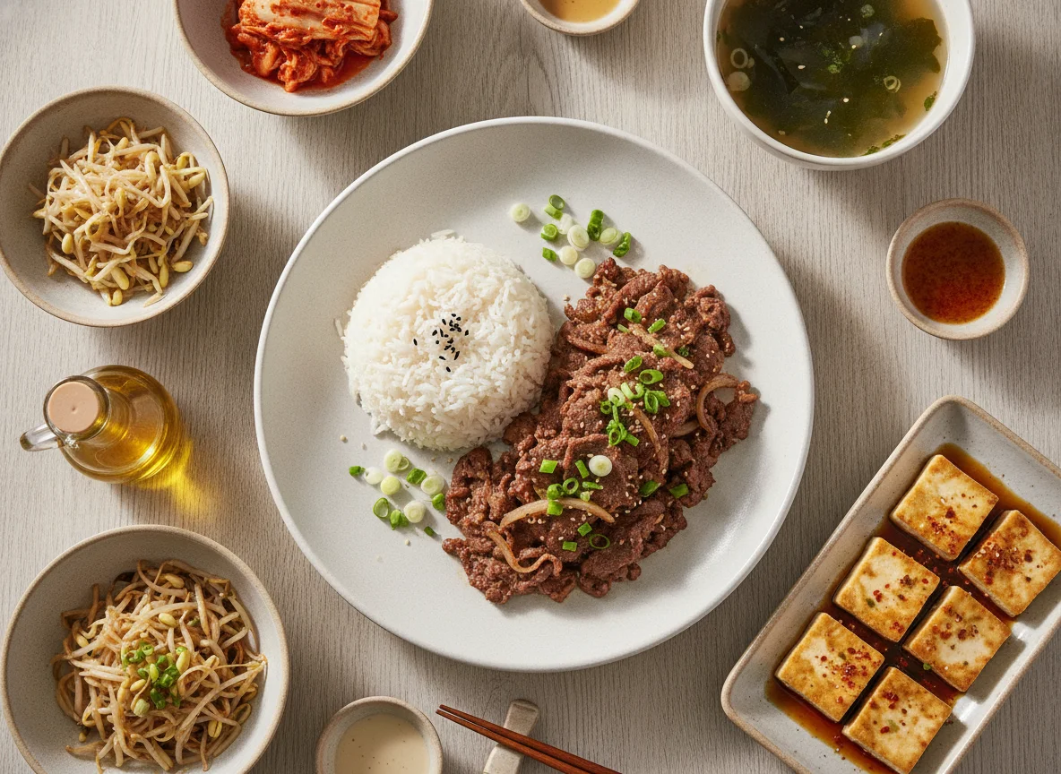 Bulgogi Coreano com Acompanhamentos photo
