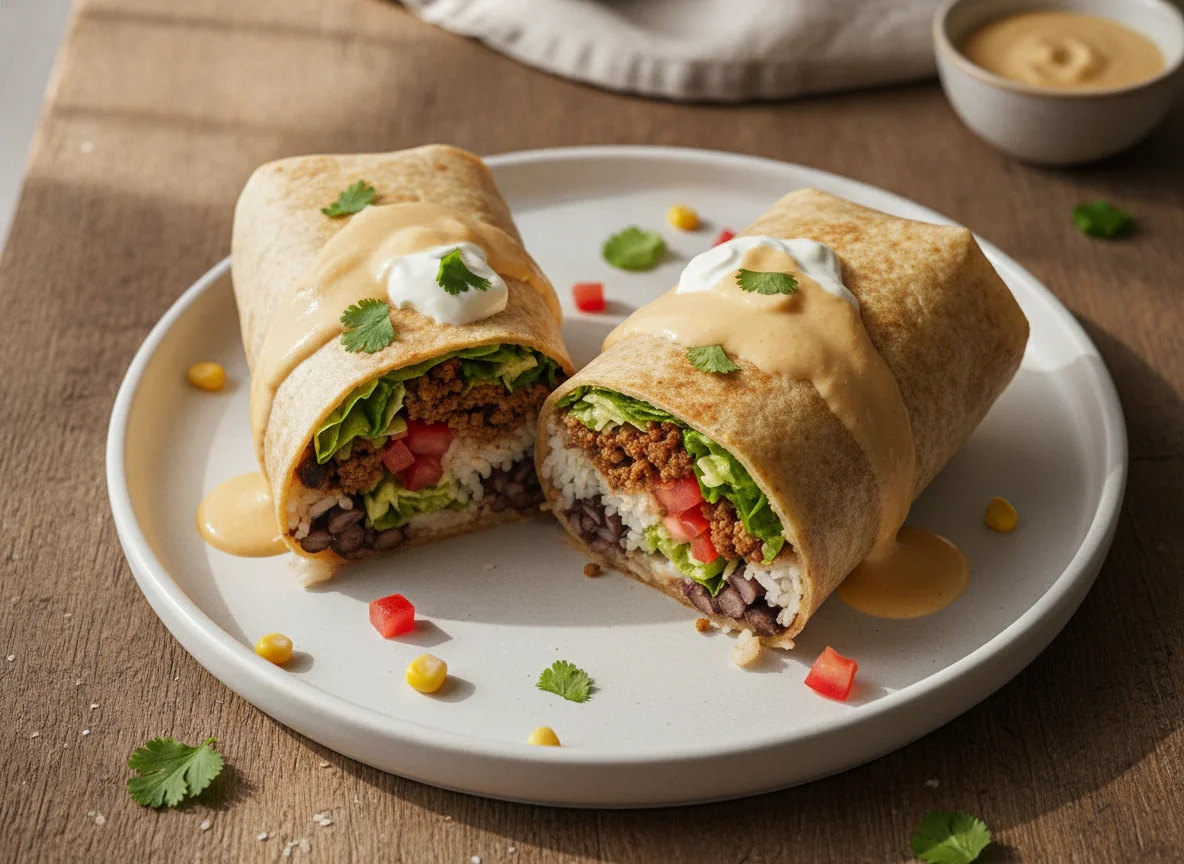 Burrito de Carne e Vegetais photo