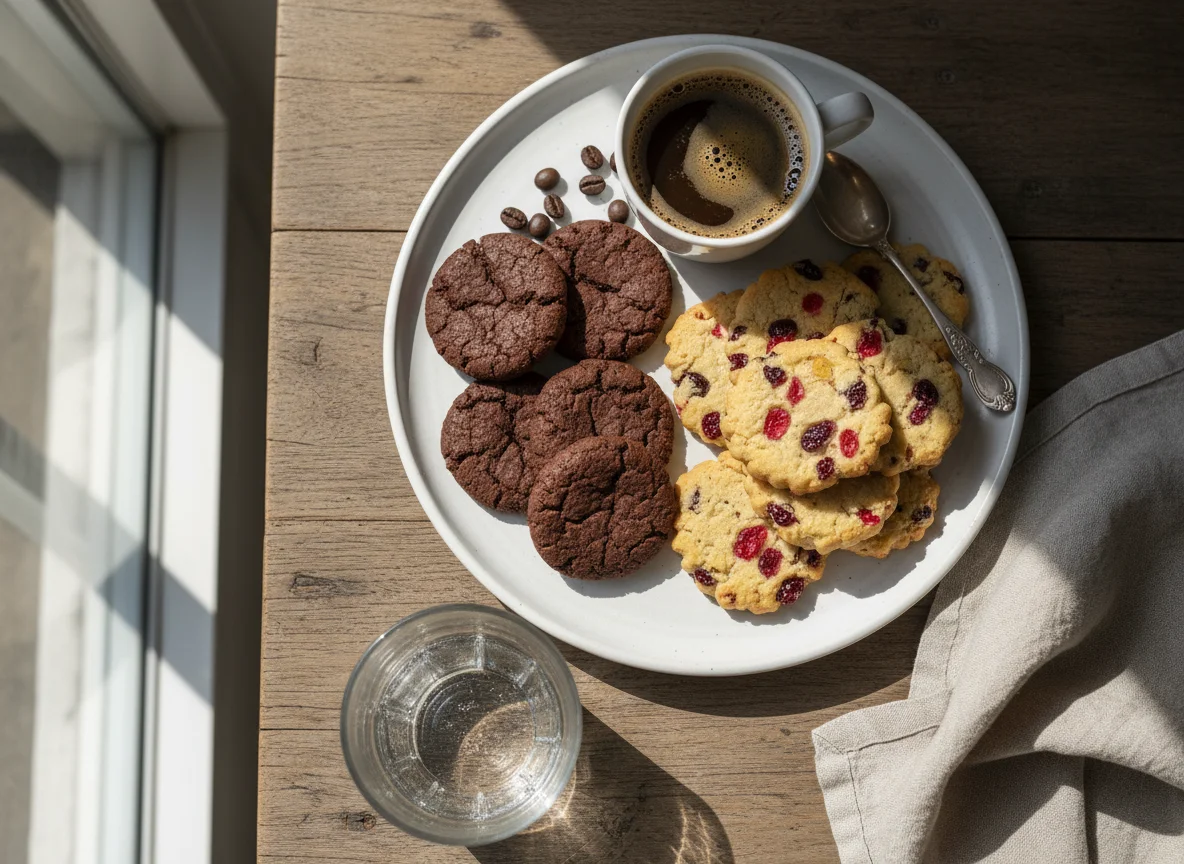 Café com biscoitos photo