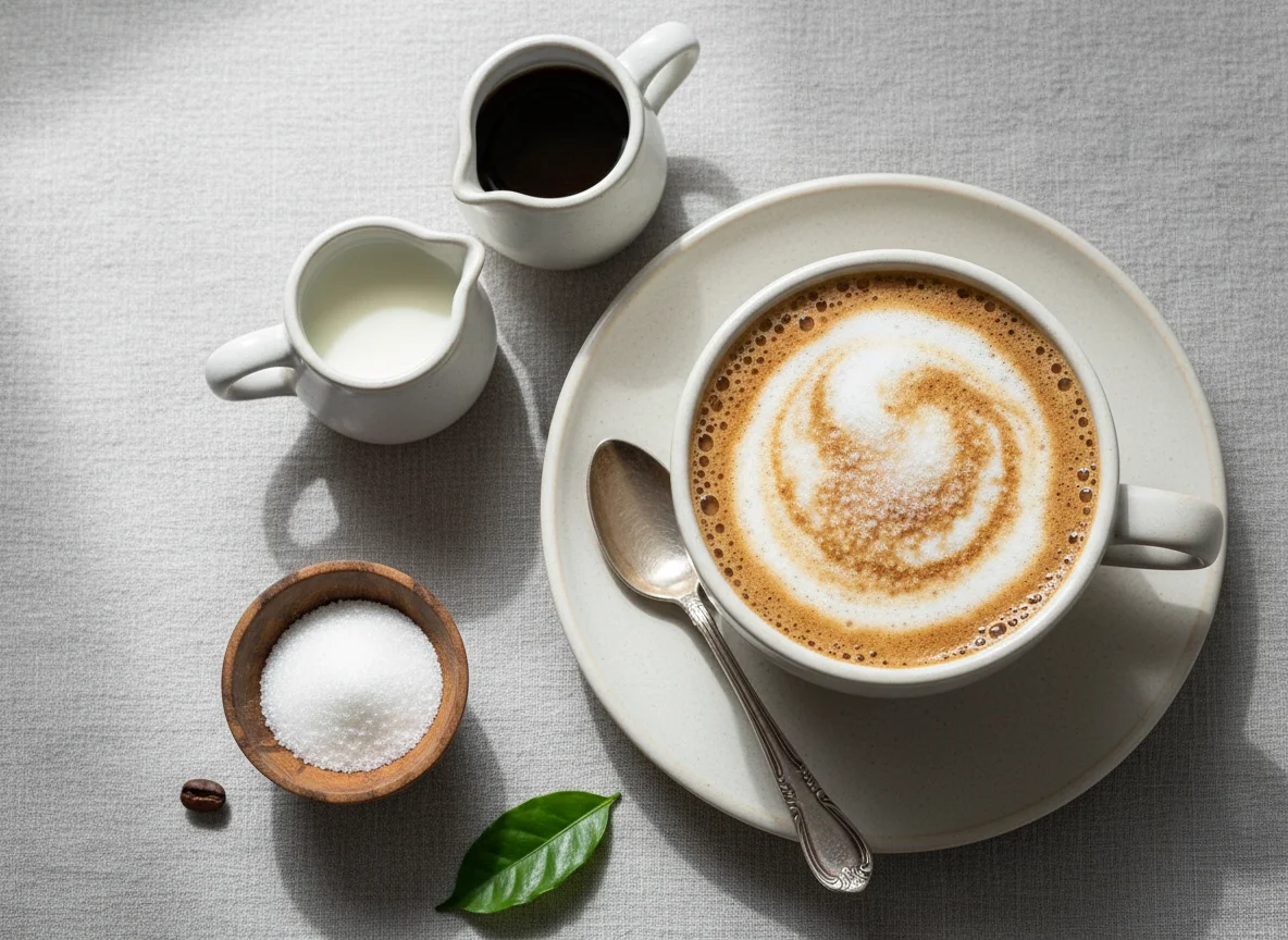 Café com Leite ou Chocolate Quente photo