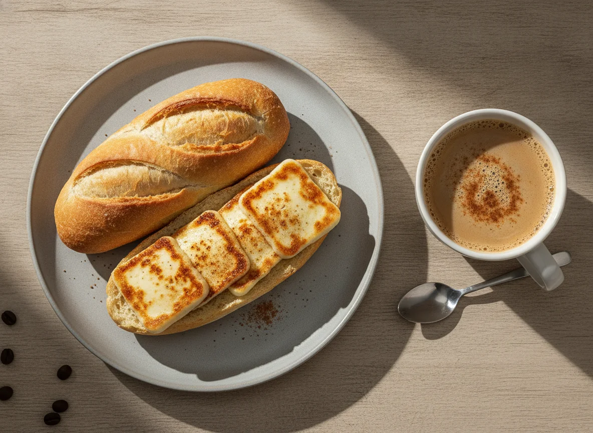 Café com Whey e Pão com Queijo Coalho photo