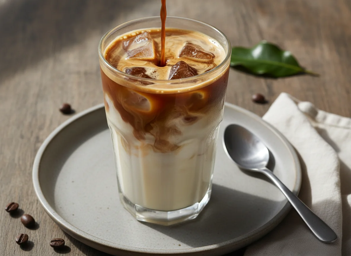 Café gelado com leite photo