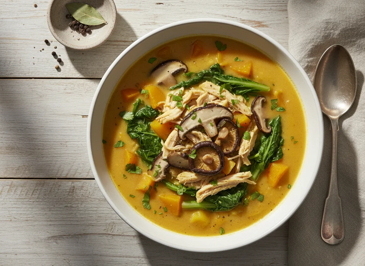 Caldo de Frango com Legumes photo