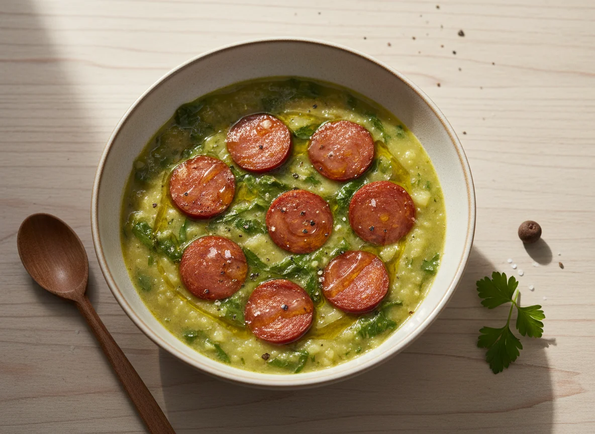 Caldo Verde com Chouriço photo