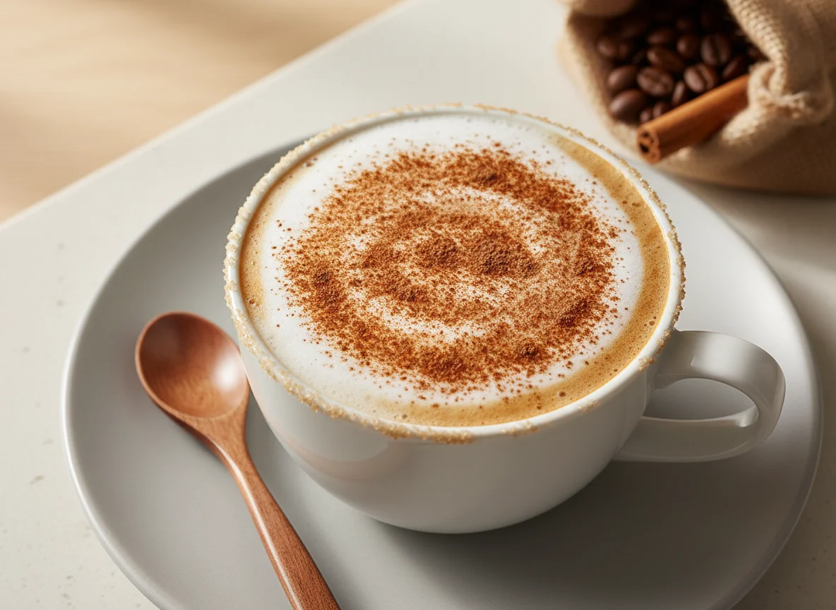 Cappuccino com canela photo