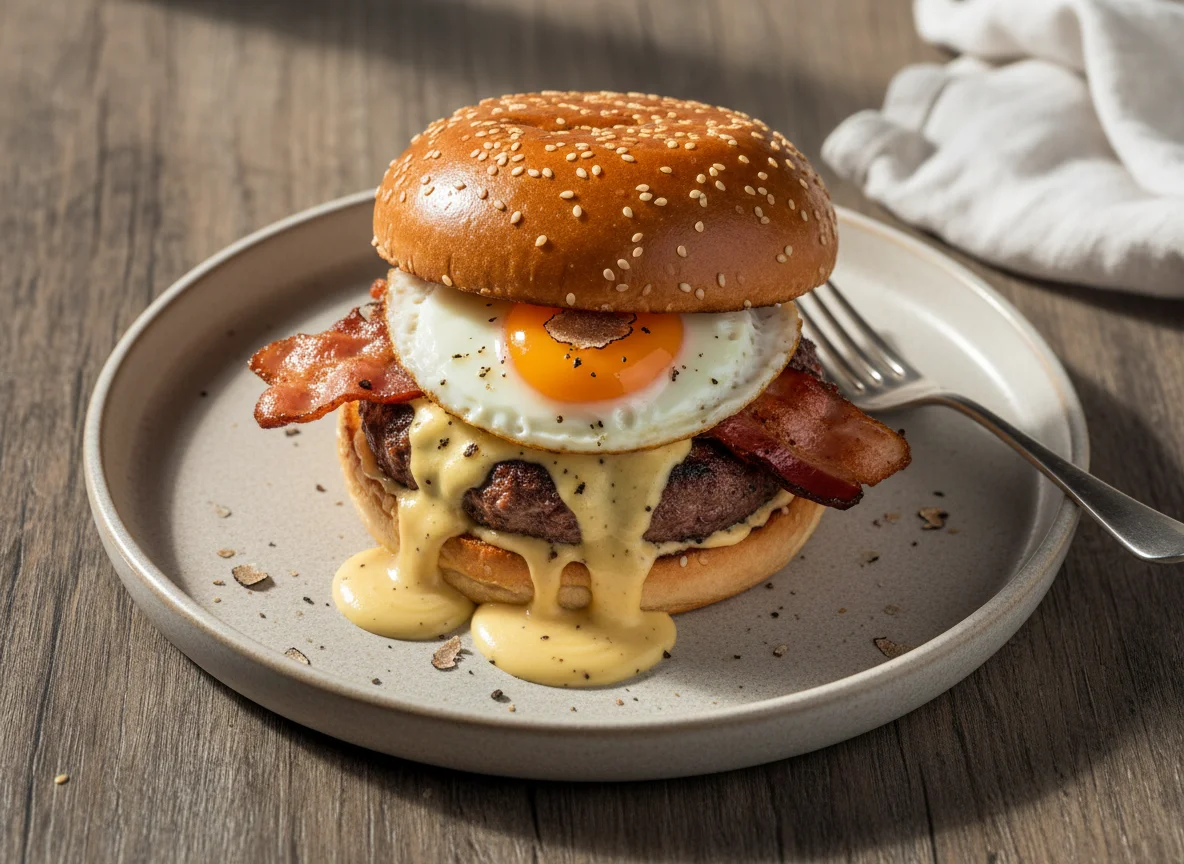Carbonara Truffle Burger photo