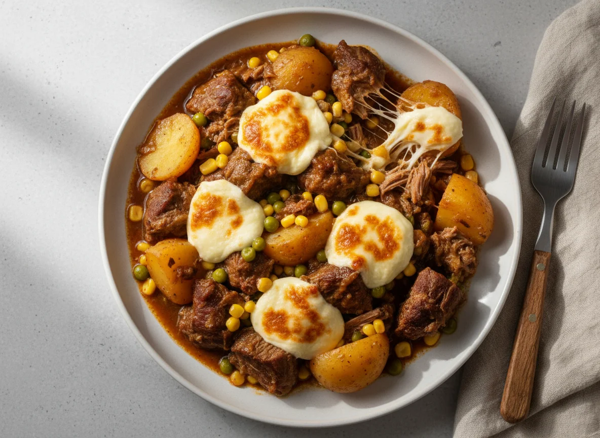 Carne com Batatas e Queijo photo