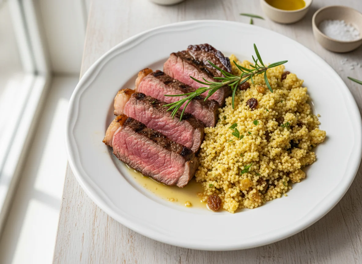 Carne com Cuscuz Marroquino photo