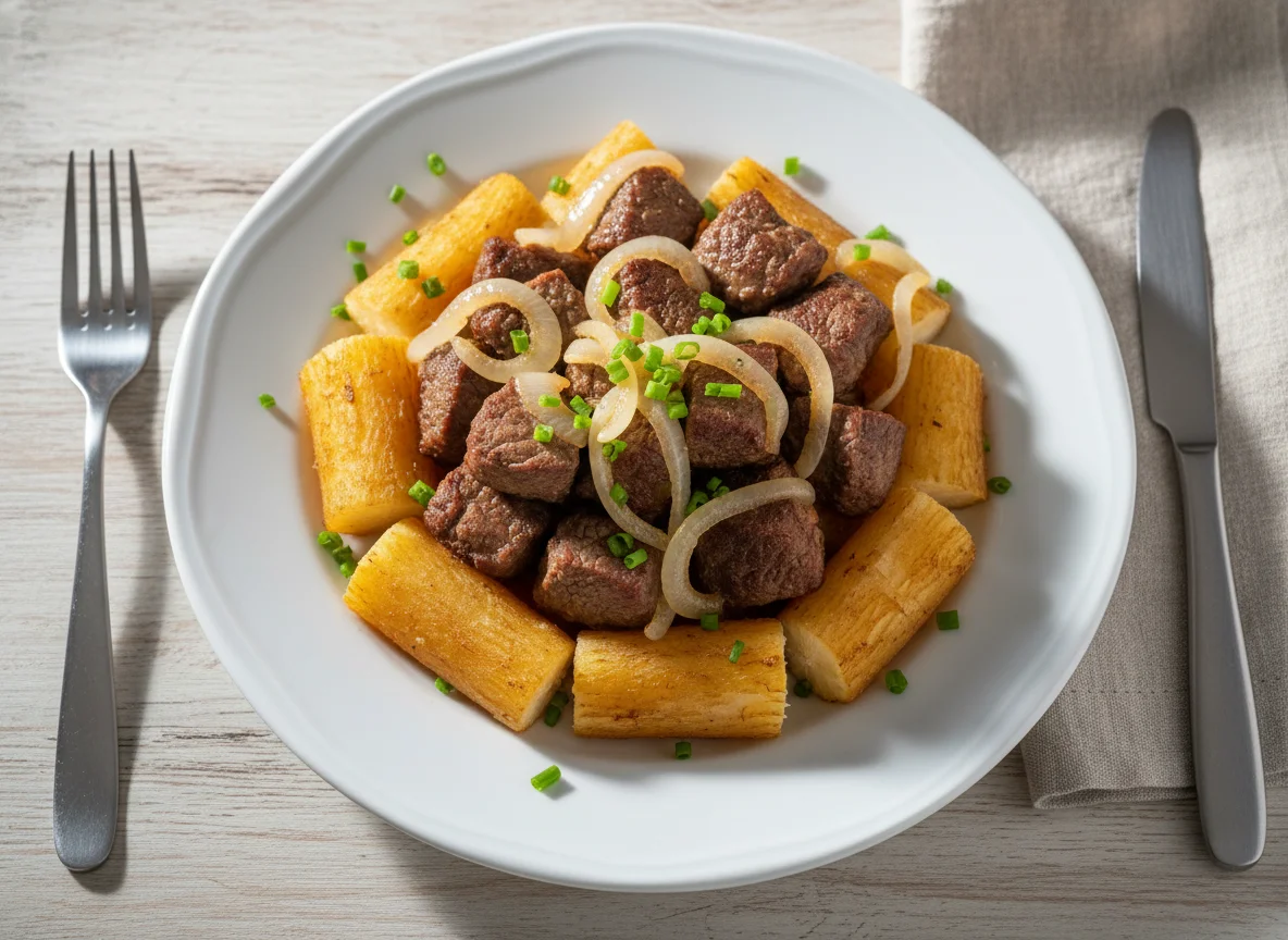 Carne com Mandioca photo