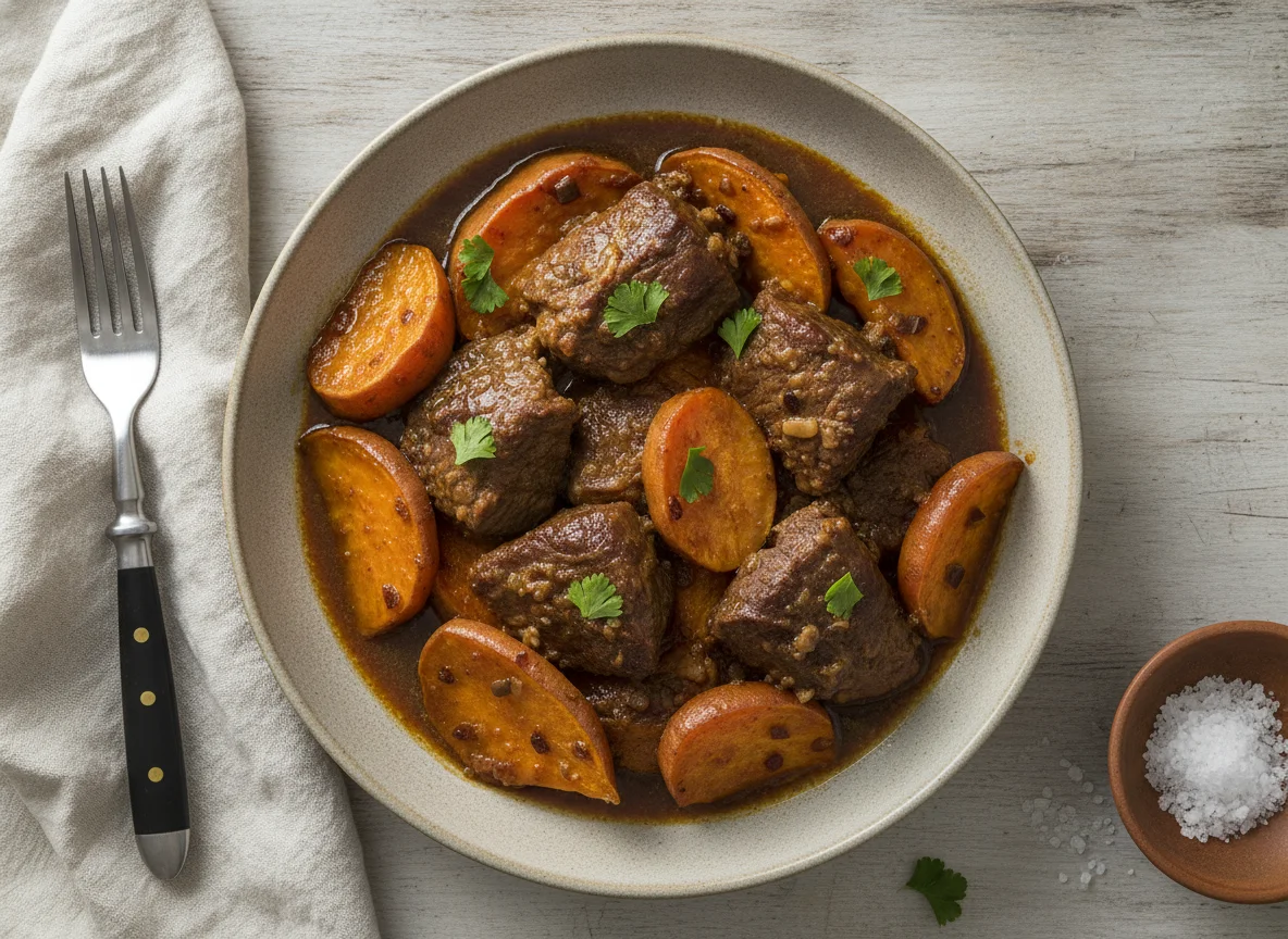 Carne de Panela com Batata Doce photo