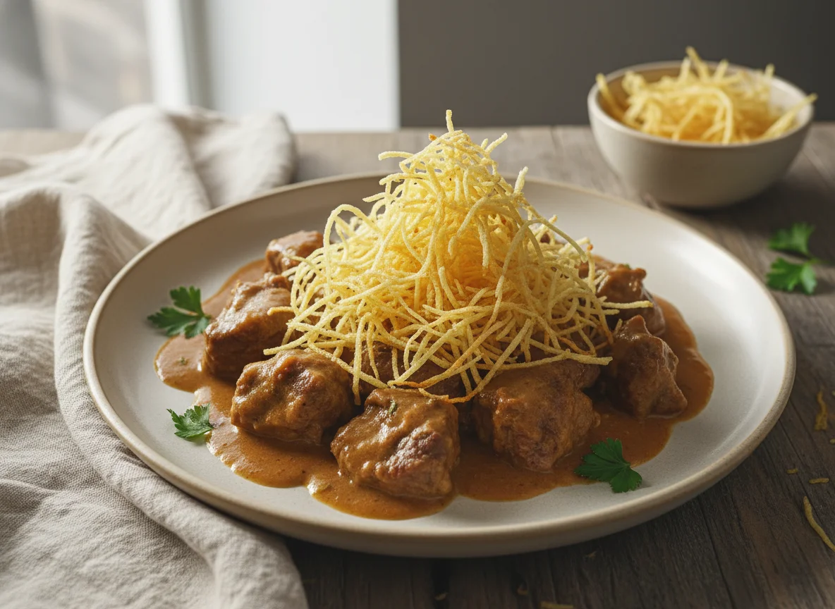 Carne de Panela com Batata Palha photo