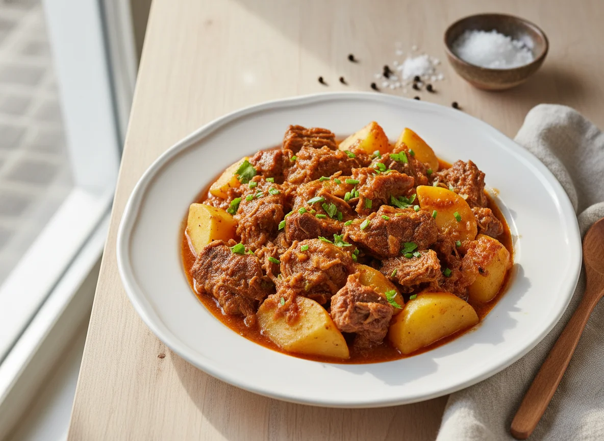 Carne de panela com batatas photo