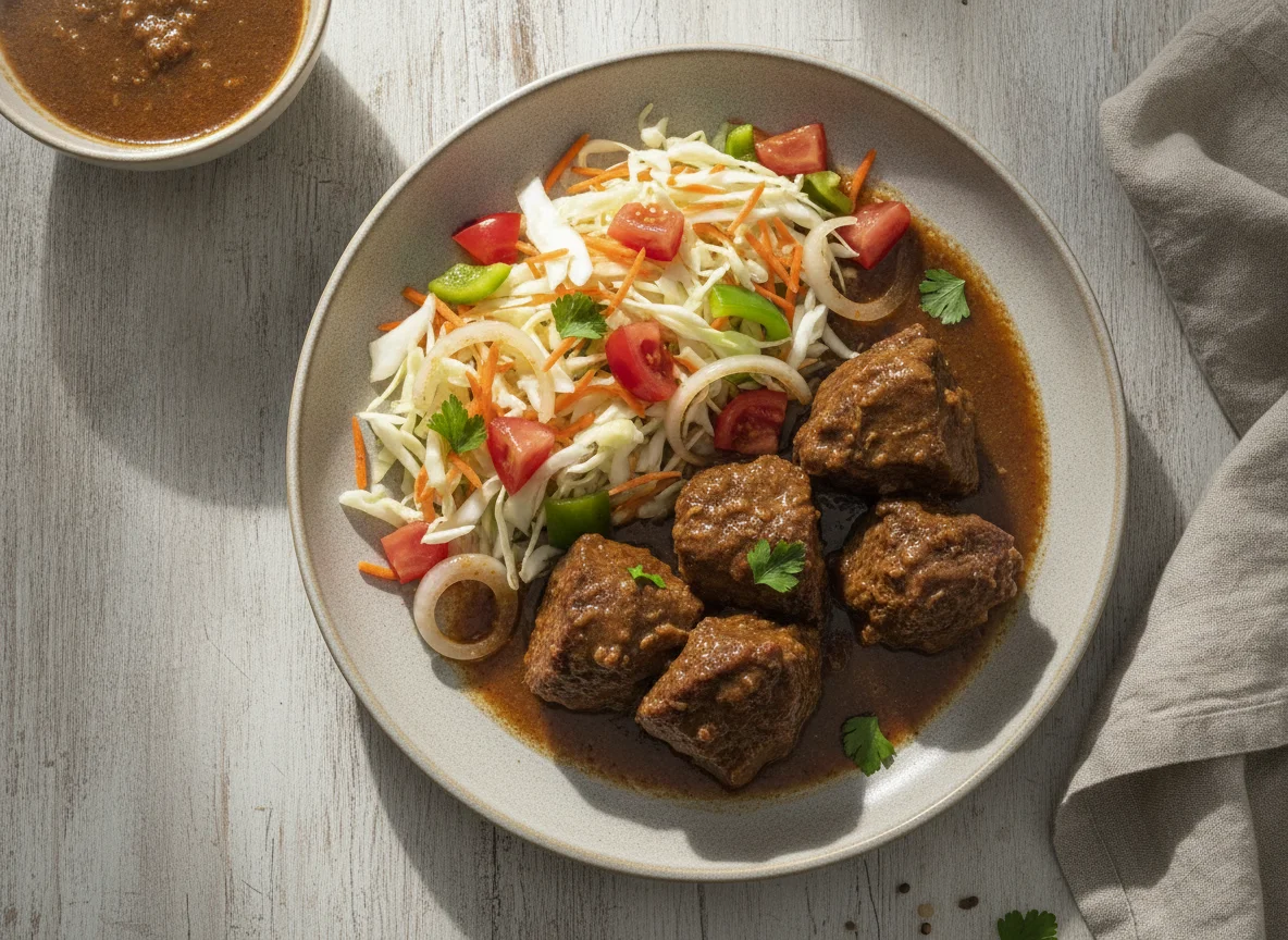 Carne de Panela com Salada photo