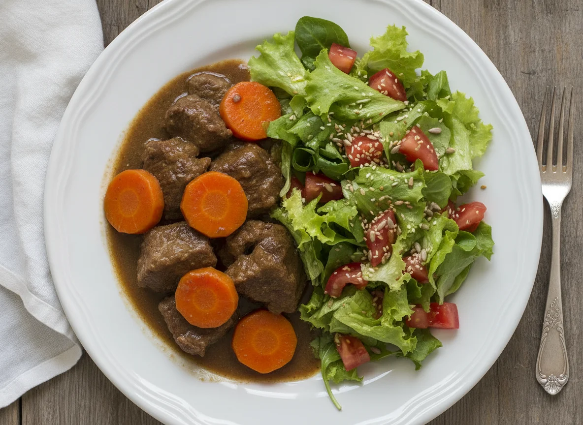 Carne de Panela com Salada Mista photo