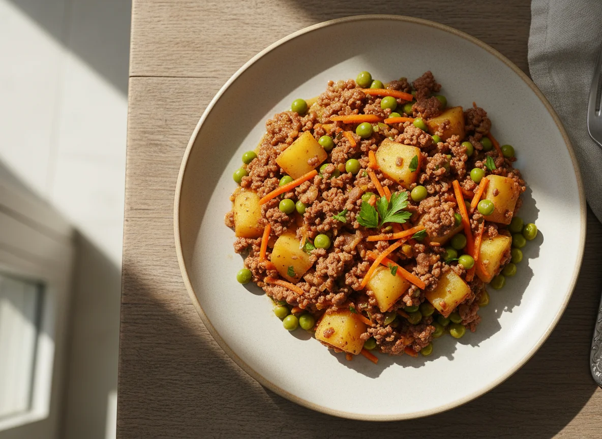 Carne Moída com Batata e Legumes photo