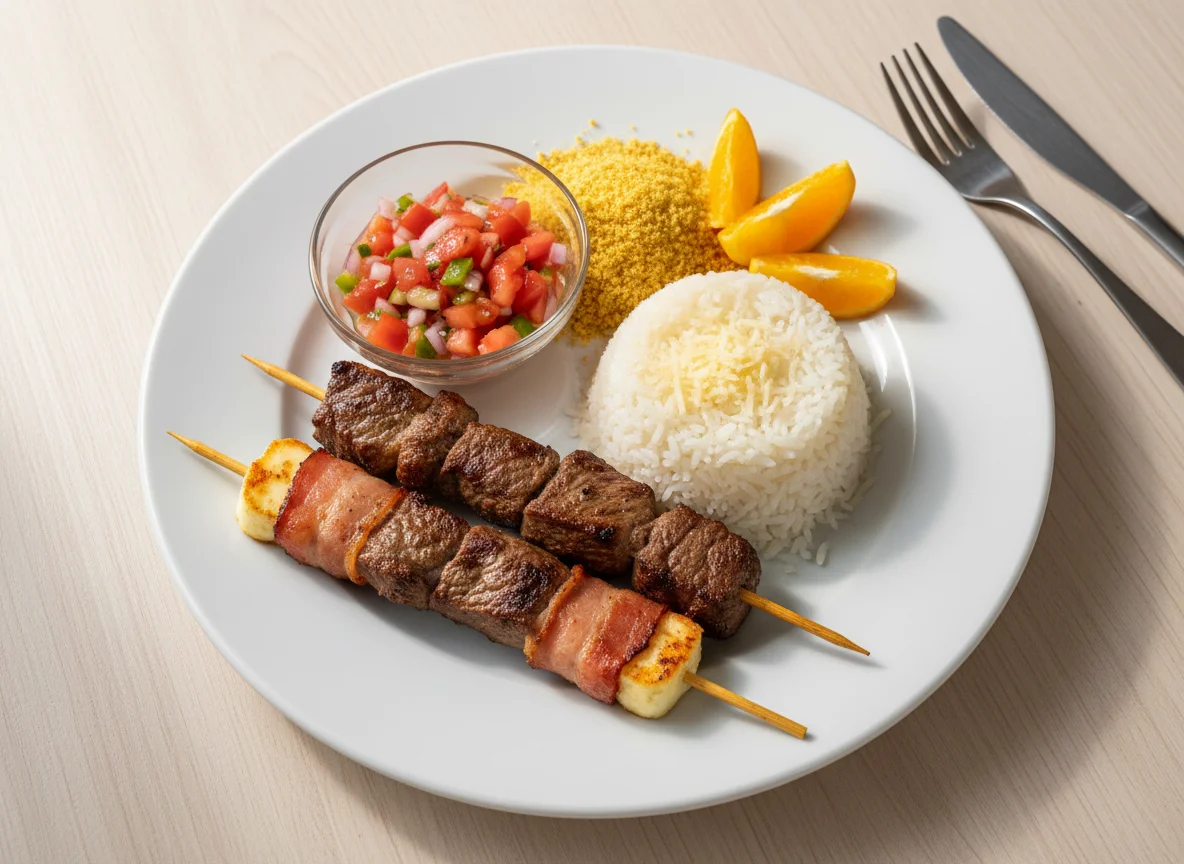 Churrasco com acompanhamentos photo