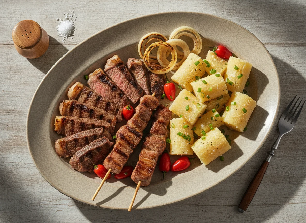 Churrasco com Mandioca e Acompanhamentos photo