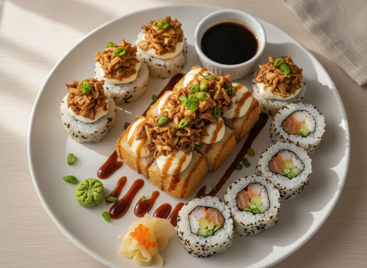 Combinado de Sushi com Shimeji photo
