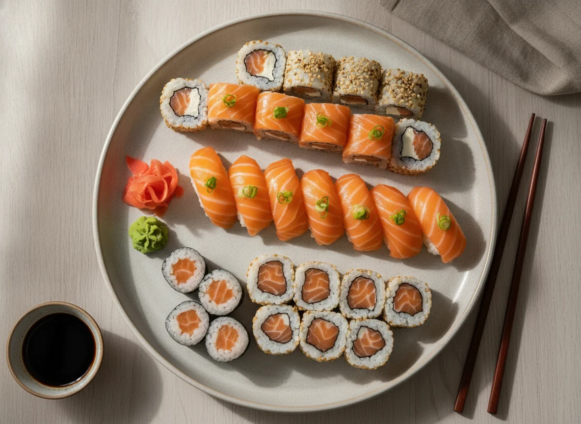 Combinado de Sushi de Salmão photo