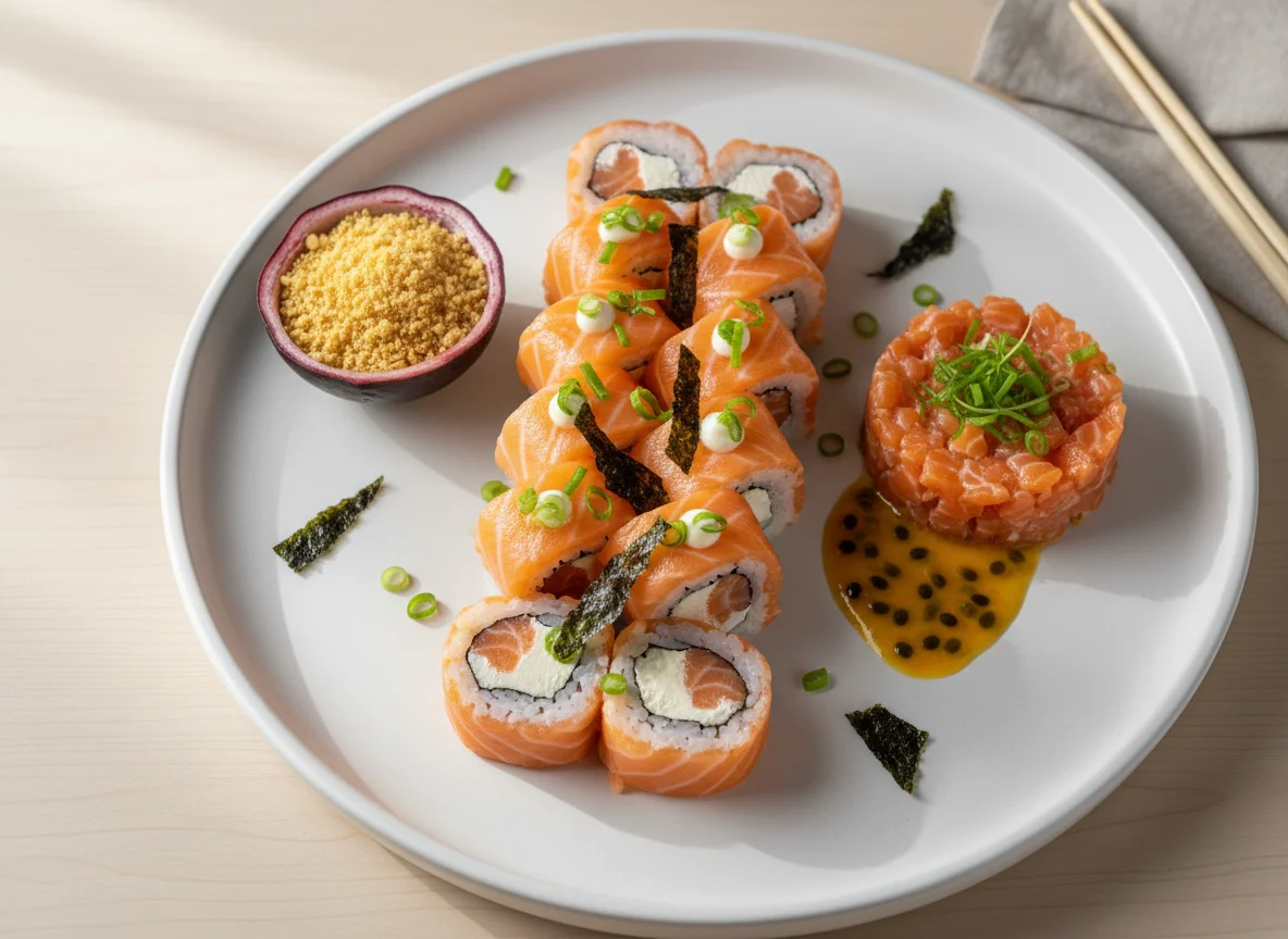 Combinado de Sushi e acompanhamentos photo