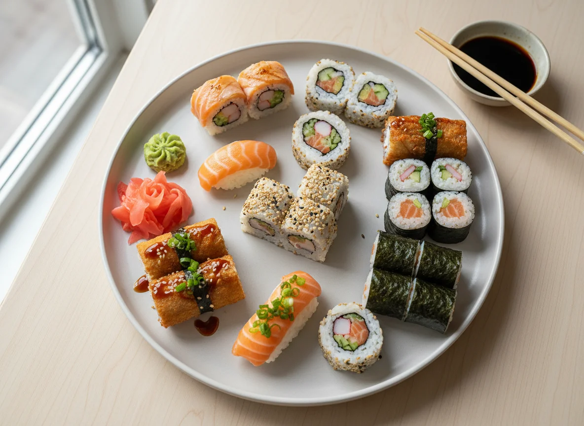 Combinado de Sushi e Maki photo