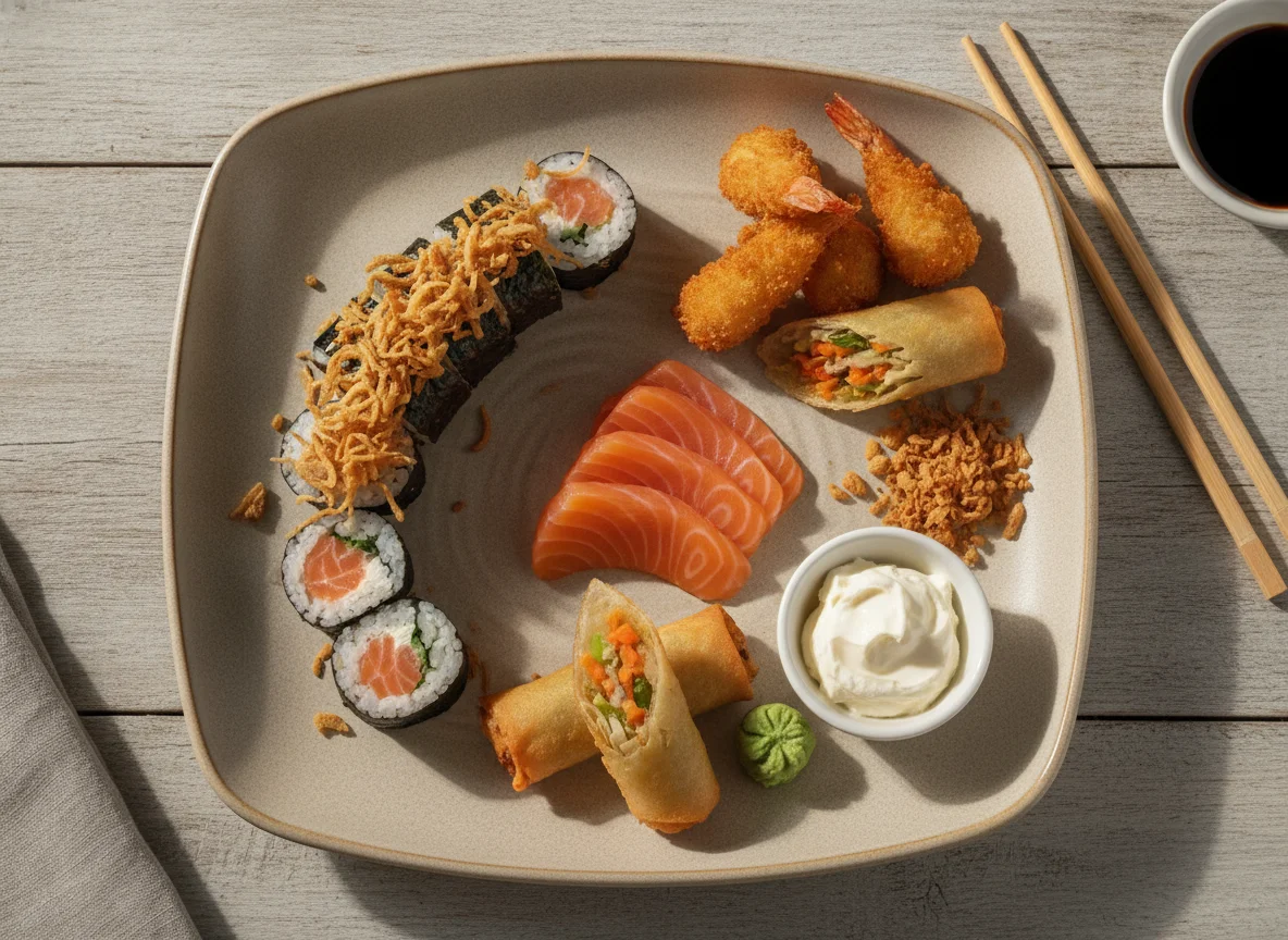 Combinado de Sushi e Sashimi com Frituras photo